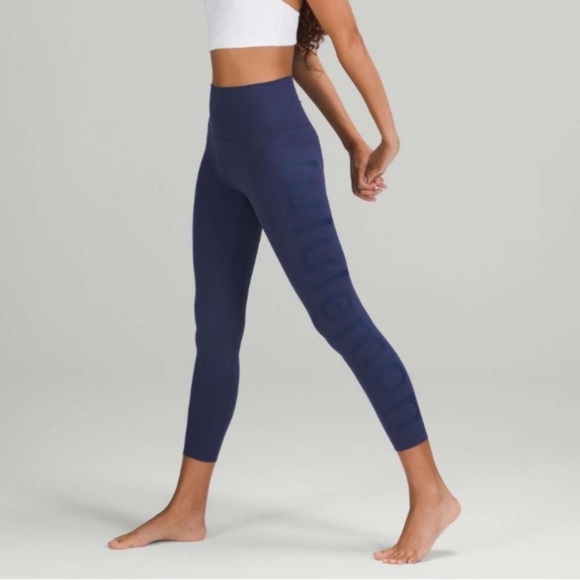 Lululemon Align High-Rise Pant 25" *Graphic Night Sea Size 4 W5EB7S - Picture 1 of 14